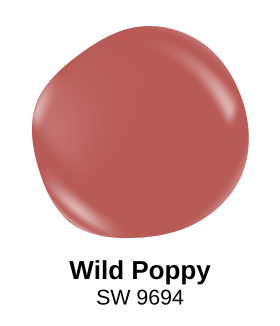 wild poppy by sherwin williams